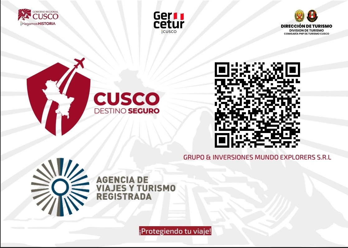 Mundo Explorers certificado por Gercetur Cusco